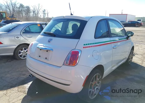 2012 Fiat 500 Pop from USA, damaged, VIN 3C3CFFAR9CT130480